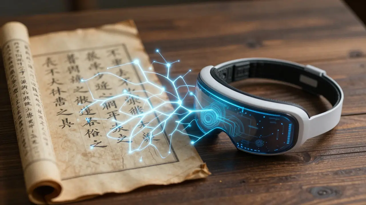 Spojení starodávných svitků a moderní technologie EEG